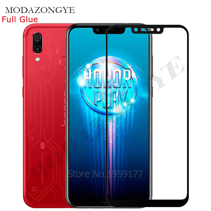 

For Huawei Honor Play Tempered Glass Honor Play Screen Protector Honor Play For Huawei COR-L29 2018 HonorPlay 6.3 inch Full Glue