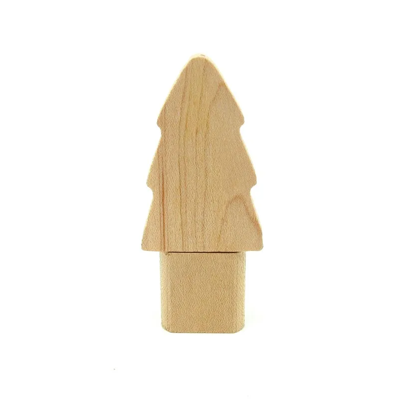 Высококачественная Деревянная Рождественская елка usb флэш-накопитель Флешка 4 ГБ 8 ГБ 16 ГБ 32 ГБ реальная емкость Флешка в подарок usb 2,0