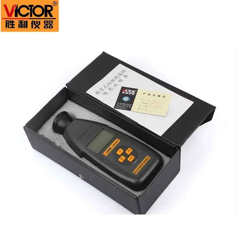 Victor new digital non-contact stroboscope DM6237P flash frequency gun 60 ~ 19,999 rpm per minute tachometer Victor new digital non-contact stroboscope DM6237P flash frequency gun 60 ~ 19,999 rpm per minute tachometer