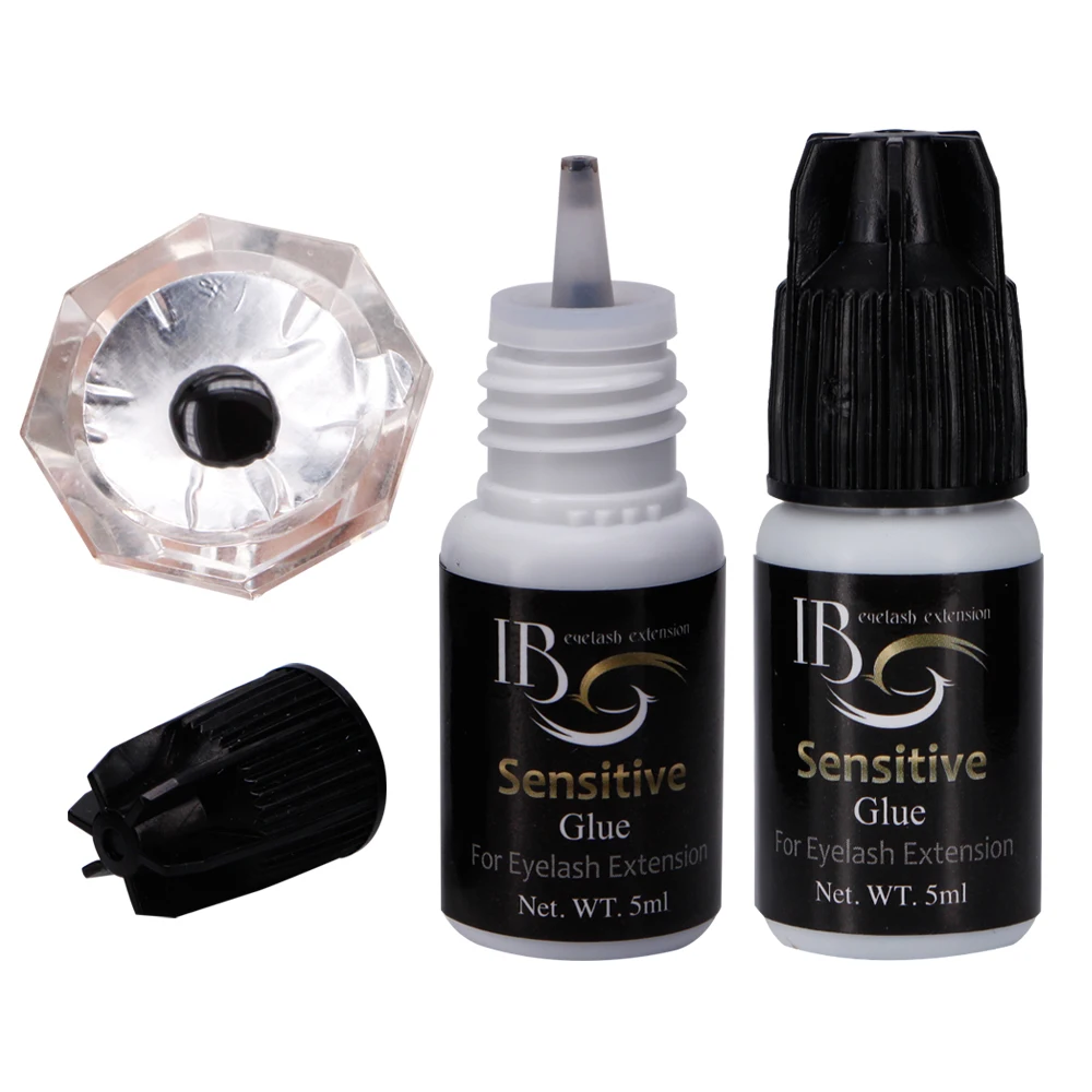 

2pcs/lot I Beauty Sensitive Glue for Individual Eyelash Extension 5ml Black Adhesive Makeup Tools Free Shipping