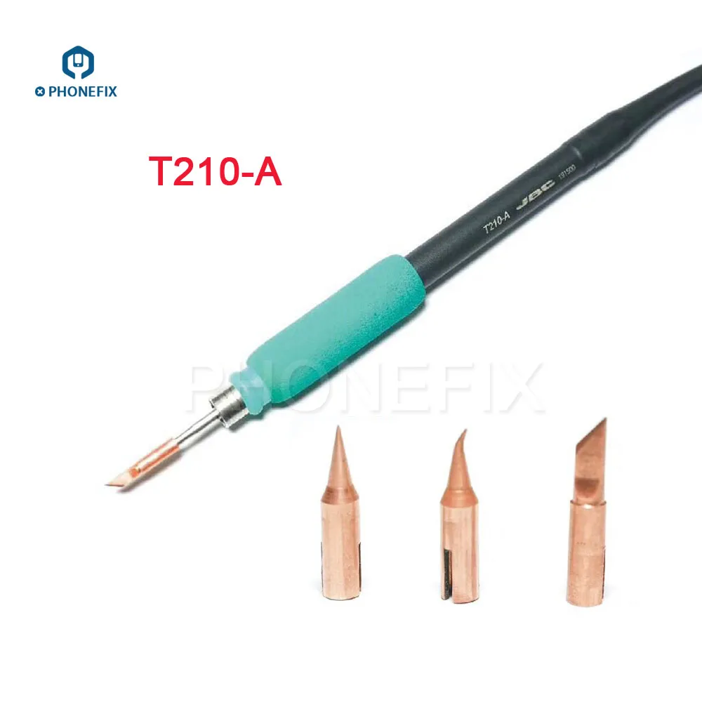 

PHONEFIX JBC T210 Soldering Iron Tip T-SK T-I T-IS Replaceable Small Welding Iron Tips for Mobile Phone PCB Soldering Repair