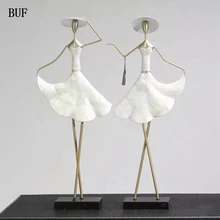 BUF Europe Style Women Figurines Statue Fashion Beauty Statue sculpture Ornament Home Decoration Accessories Figurine Statue