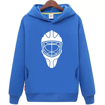 

COLDOUTDOOR Free Shipping Cheap Youth navy Hockey Hoodie with Hockey Mask Pattern