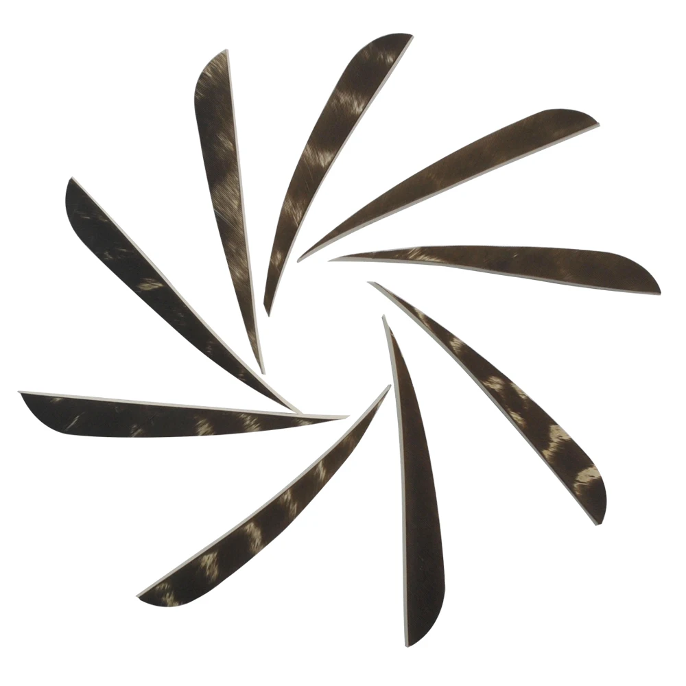 

20 pcs 4 inch Archery Natural Turkey Feather Shield Vane Back for DIY Arrow Accessories Archery Bow free shipping