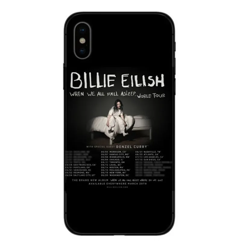 Billie eilish ropa rainbow blohsh ocano Olhos TPU чехол для телефона силиконовый чехол для iphone X 5 6 6splus 7 8 Mais XS MAX - Цвет: TPU