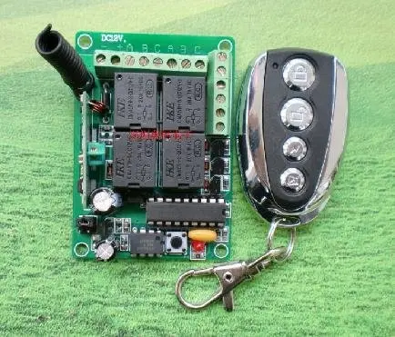 

DC12V 4CH Learning Code RF Wireless Remote Controllers &Switches System