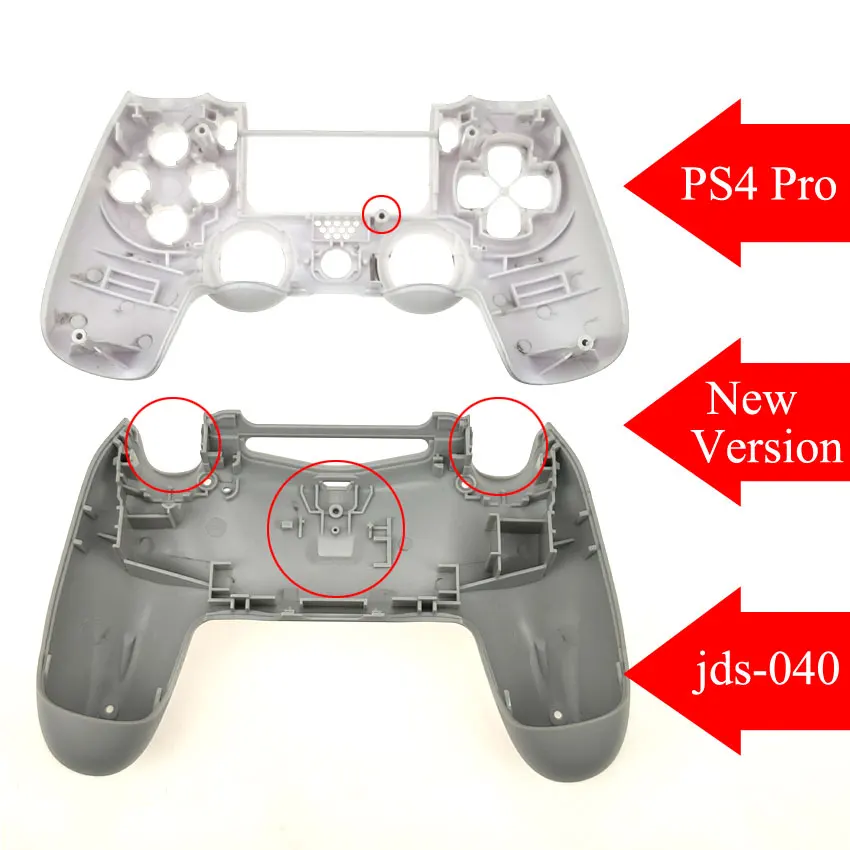 Юйси Замена спереди и длинное сзади Корпус чехол Защитный чехол для корпуса для sony Playstation 4 PS4 Pro Slim JDS 040 контроллер