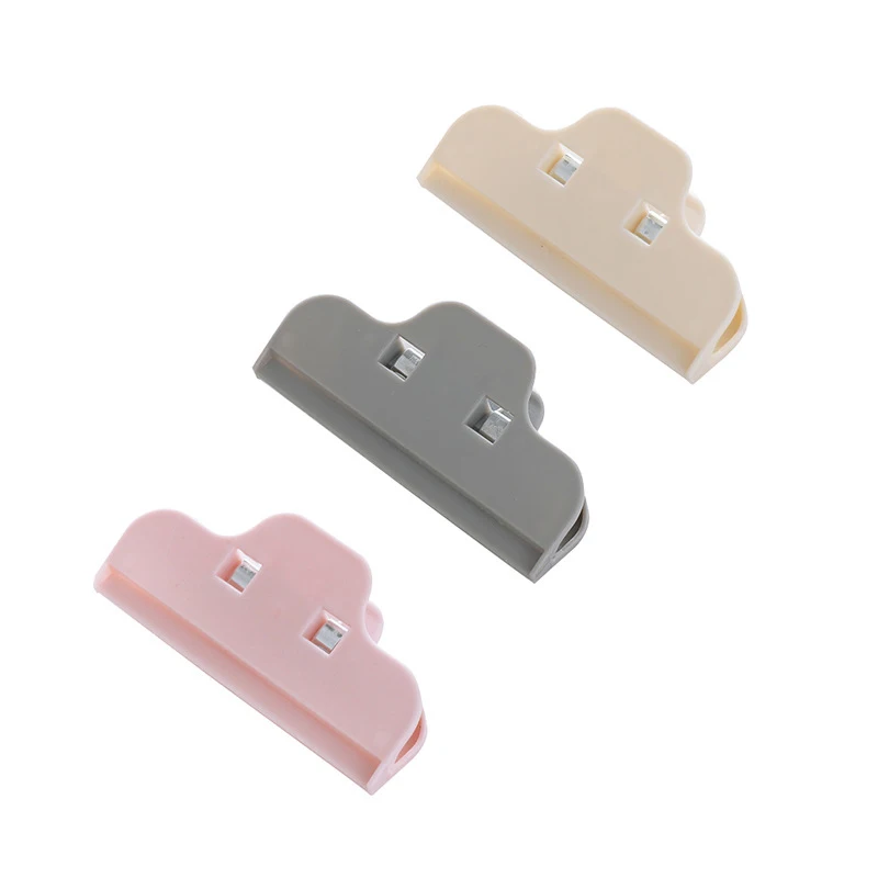 3Pcs/set Portable New Kitchen Storage Food Snack Seal Sealing Bag Clips Sealer Clamp Plastic Tool