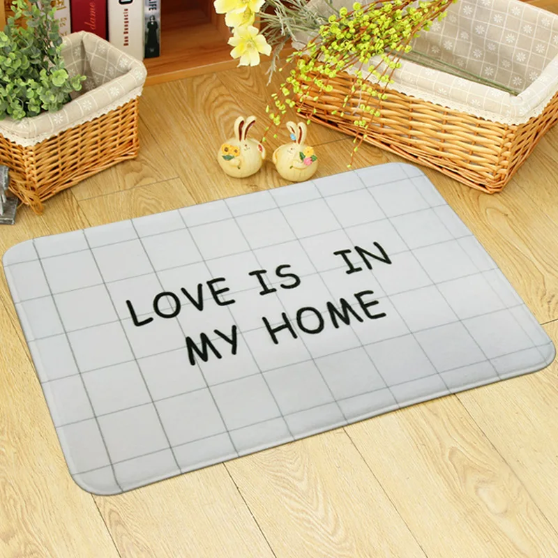 WINLIFE простой styyle плед ковры коврики для дома на нескользящей подошве ковры для спальни/Ванная комната/Кухня входная дверь воды-впитывающие коврики