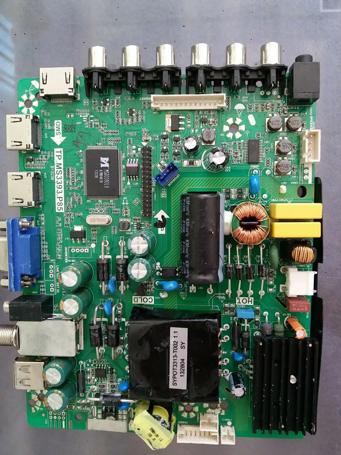 

32 inch motherboard TP.MS3393.P85 with screen T390HVN04.0/V400H2-P01