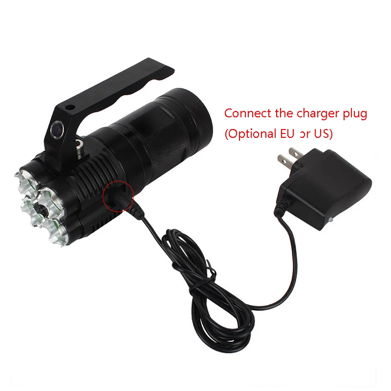 Мощная светодиодная вспышка cree xm t6 использует 4*18650 аккумулятора с прямой