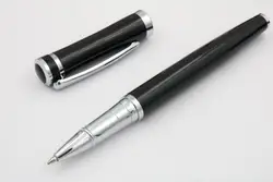 Роскошная подарочная ручка новый черный и серебристый металлическая шариковая ручка