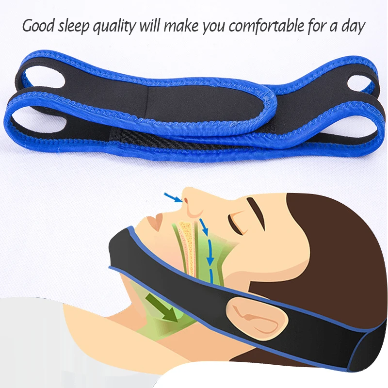 

Anti Snoring Straps Mouth Guard Bandage Stop Bruxism Snoring CPAP Health Care Sleeping Anti Snore Chin Strap Belt Jaw Supporter