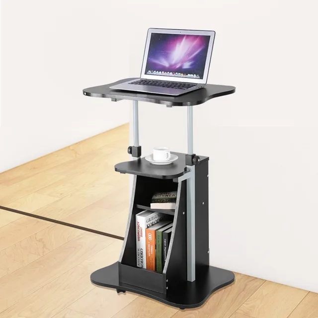 Adjule Computer Desktop Height Laptop Desk With Swivel Rotate Adjule Computer Desktop Height Laptop Desk With Swivel Rotate Bed Sofa Office Table Standing