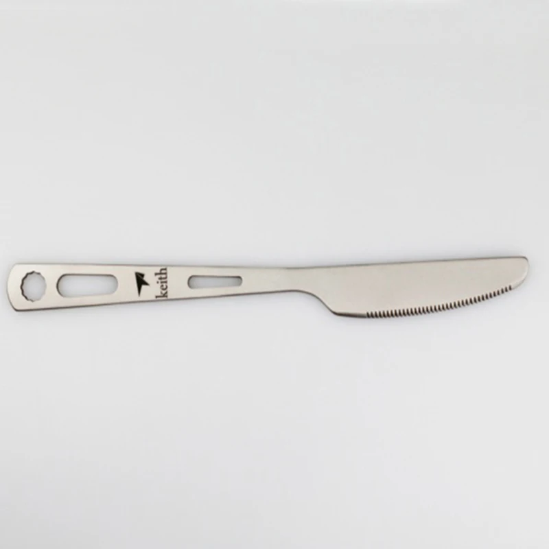 Keith Venta caliente titanio Tenedores cuchara cuchillo cubiertos Sets al aire libre Vajilla portátil camping picnic viajar ultraligero 53g ti5310