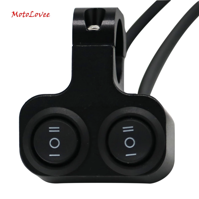 Motorcycle Headlight Fog Light ON-OFF-ON Button Switch Moto Handlebar Switches