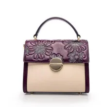 Новая сумка женский хлопок и лен кожа небольшой площади сумка китайский стиль тиснением сумка