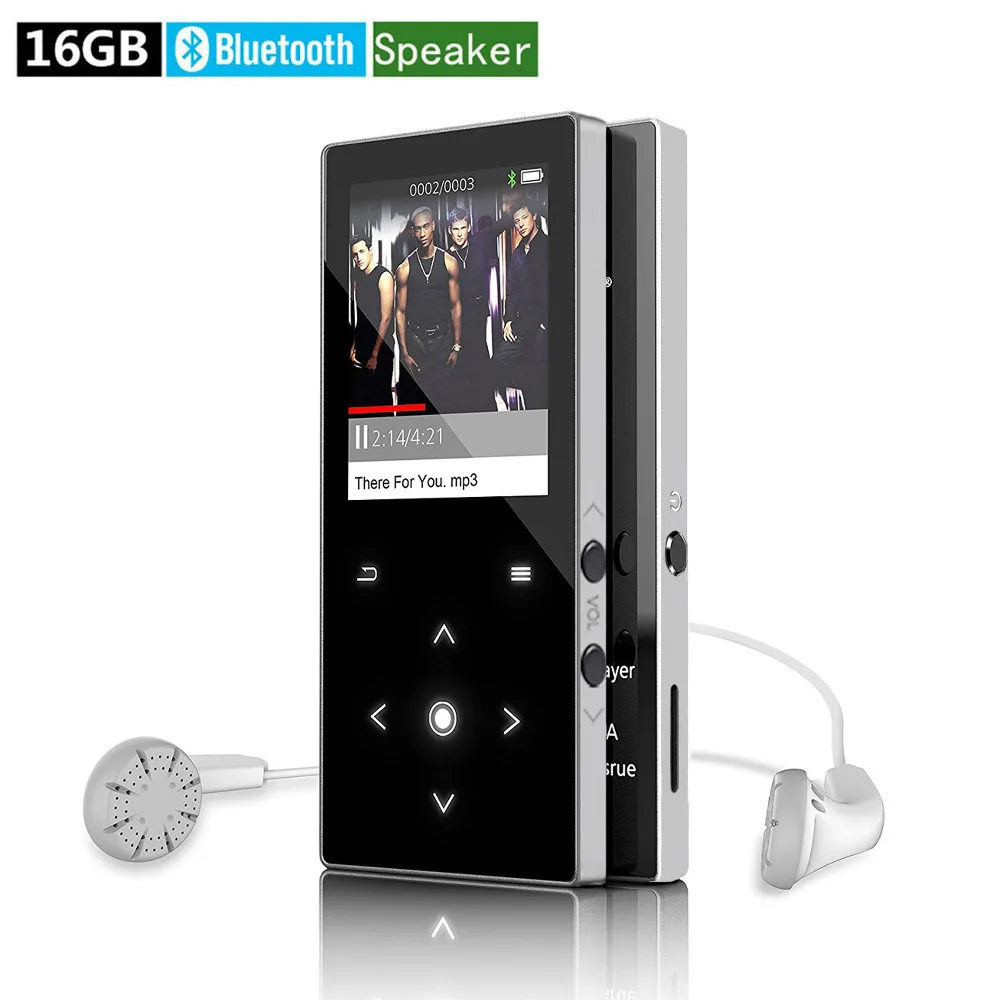 Новый MP3 плеер с Bluetooth 16 ГБ встроенный динамик 1 8 дюйма клавиши ScreenTouch без потерь mp3
