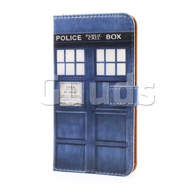 Police Box Leather Wallet Case for Xiaomi Redmi Note 4X