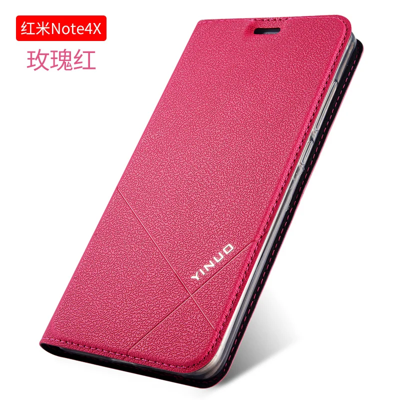 Высококачественные роскошные redmi note 4 х чехол кожаный бумажник книга из мягкой