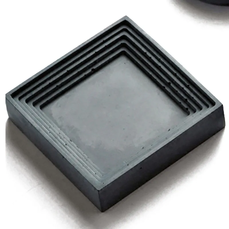Square Clear-faced Concrete Desktop Placement Pallet mold handmade flowerpot tray maker DIY cement silicone molds