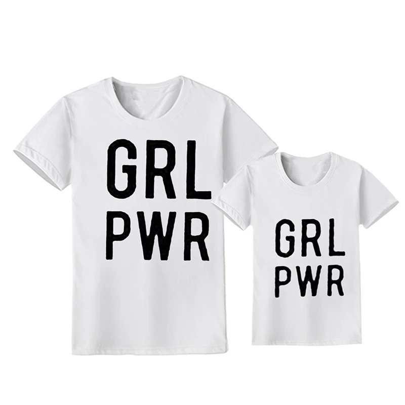 

New Summer Mother Daughter Outfits 2019 Family Matching Clothes Cotton T-Shirts Letter Dad And Son Clothing Mommy and Me Clothes