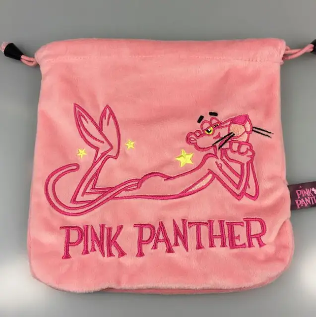 1 Pc Cute Pink Panther Plush Purse Cartoon Animal Pink Leopard
