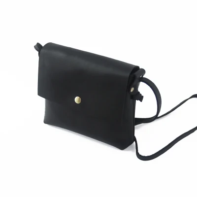 

2018 Winter new arrival cowhide black color messenger bag woman's handbag mini flap one shoulder bag genuine leather LY-168