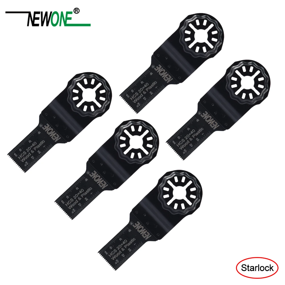 

NEWONE 3/4 Inch HCS Standard Starlock E-cut Saw Blades for Starlock System Oscillating Multi-Tools Electric Trimmer cutting wood
