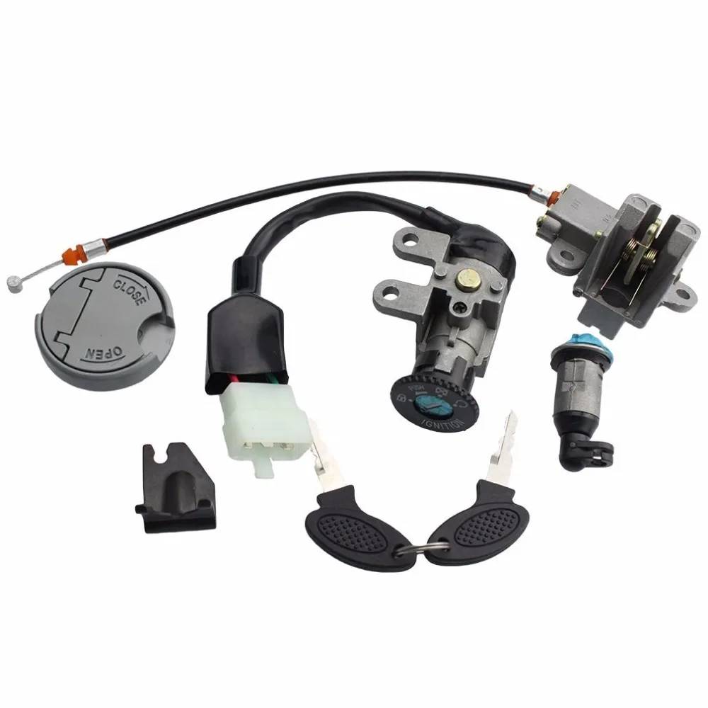 

GOOFIT Ignition Switch Key Set for GY6 49cc 50cc Chinese Scooter Moped H054-037