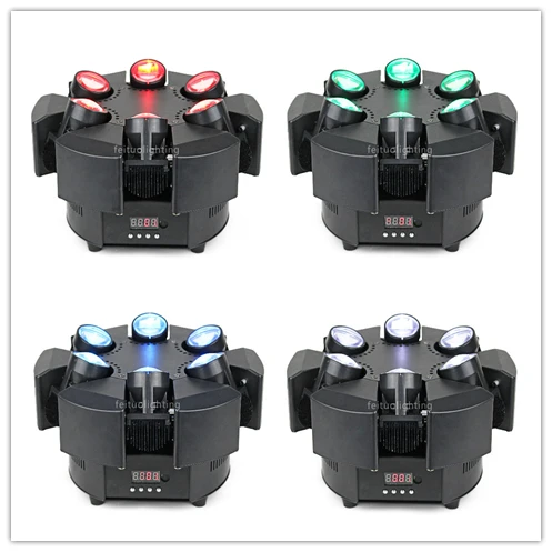 

Free Shipping Laser Beam 6 heads 6X10W RGBW Led Color Smart Beam Moving Head Laser Strobe Effect Smooth Dimmer DJ Laser Beam