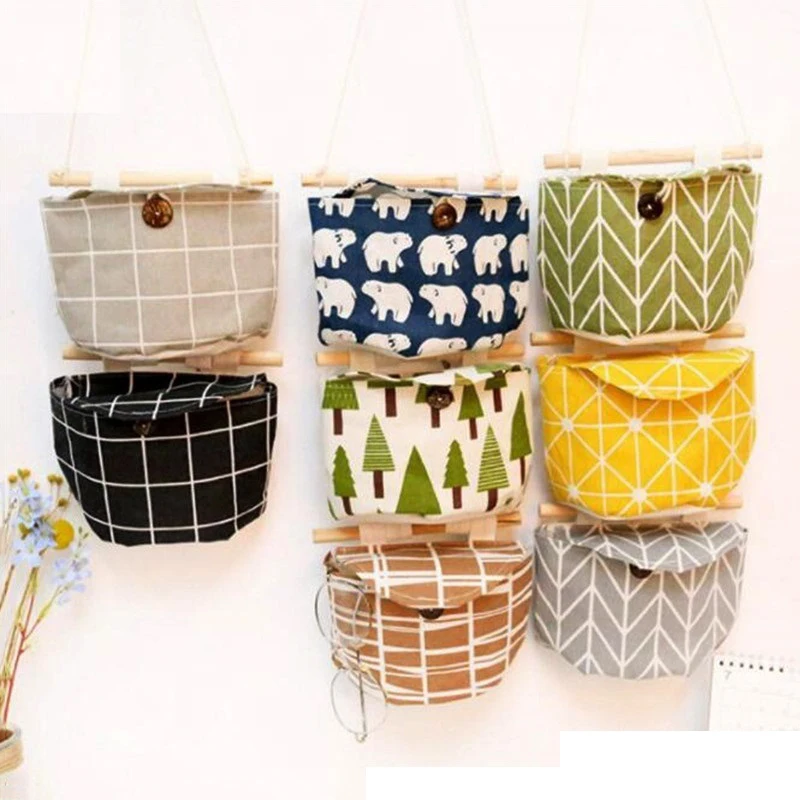 

10 Styles Wall Door Closet Hanging Storage Bag Cotton Organizers Wall Mount/Over The Door Magazine Hanging Storage Pockets