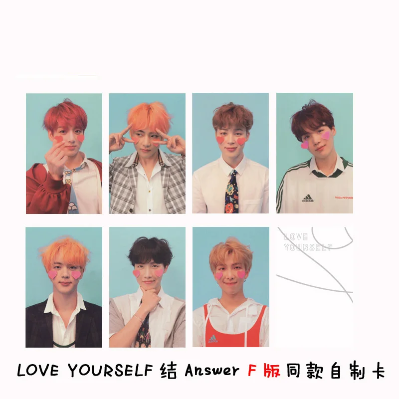 

7pcs/set K-pop Bangtan boys Phorocard LOVE YOURSELF answer album HD high quality Photo Card bangtan boys new album arrivals