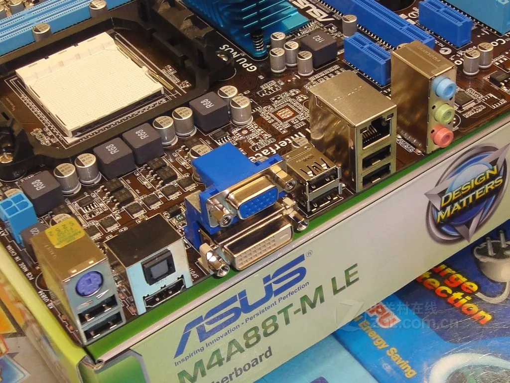 Материнская плата Asus M4A88T-M LE 880G Socket AM3 DDR3 16G для Phenom II/Athlon II/Sempron 100 uATX оригинальная б/у материнская плата