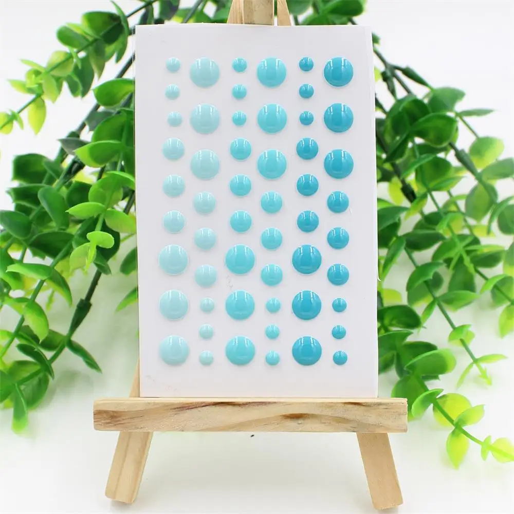 KSCRAFT сахар брызгает самоклеющиеся эмалированные точки смолы наклейки для скрапбукинга/DIY ремесла/открыток украшения - Цвет: Синий