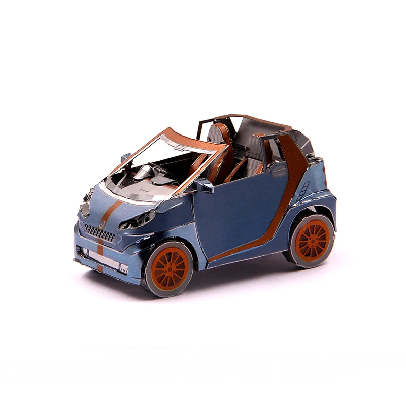 Microworld 3D DIY меаллическая сборка умный автомобиль модель Q004 Развивающий Пазл головоломка лазерная резка подарки игрушки для детей
