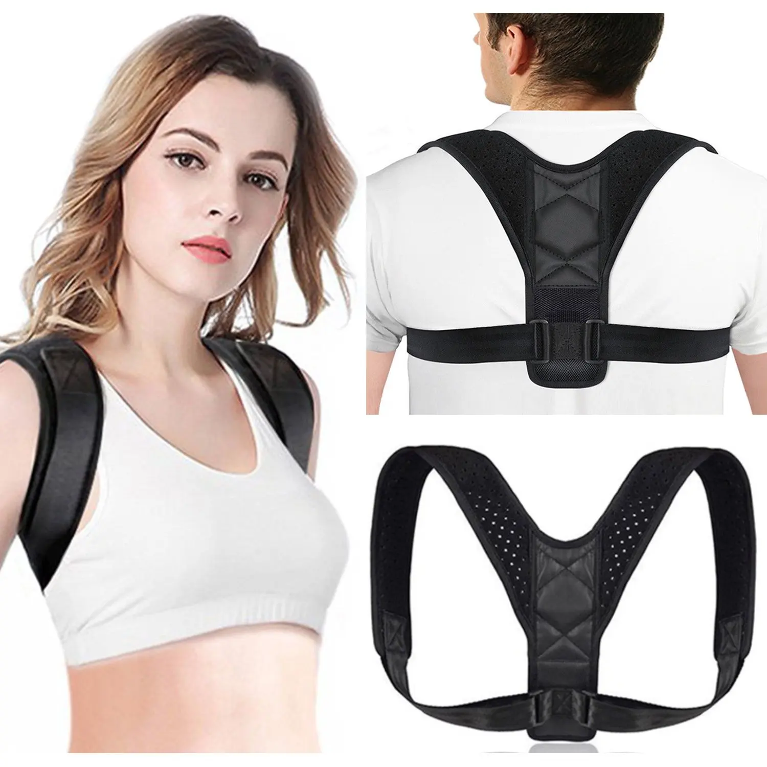 New Adjustable body shaper shapewear Clavicle Spine Back Shoulder Brace