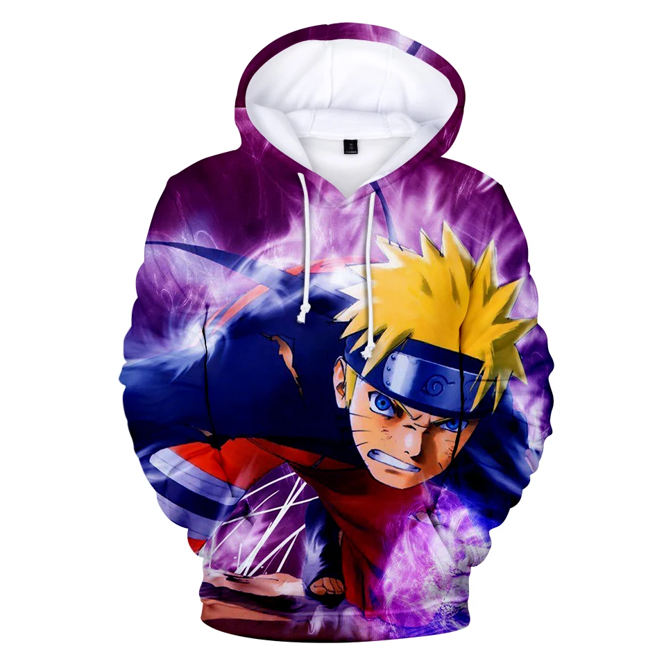 Fashion Print 3D Naruto Hoodies Men Women 2019 Fall Winter Personality Hip Hop Sweatshirt Anime | Мужская одежда