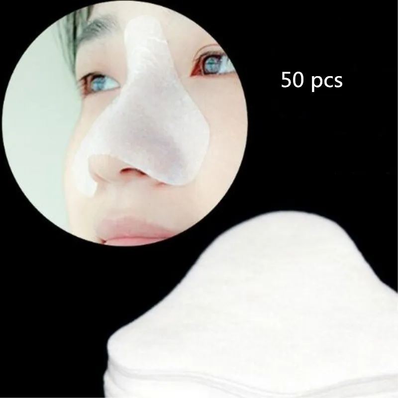 

50 pcs Disposable cotton nasal film cotton nasal film paper beauty salon T area care nose cotton pad
