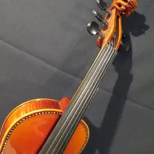 Струд стиль песня брена маэстро inlayed резьба прокрутки 5 струны для скрипки 4/4#8767