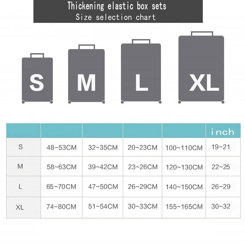 Travel Accessories Luggage Cover Apply 18 - 32 Inch Trolley Cartoon Luggage Dust Cover , For Suitcase Elastic Protective Cover