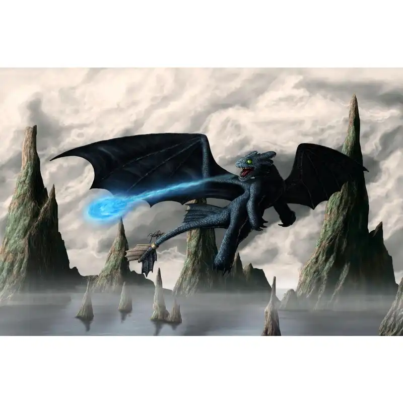 dragon toothless diamond embroidery diy diamond pain