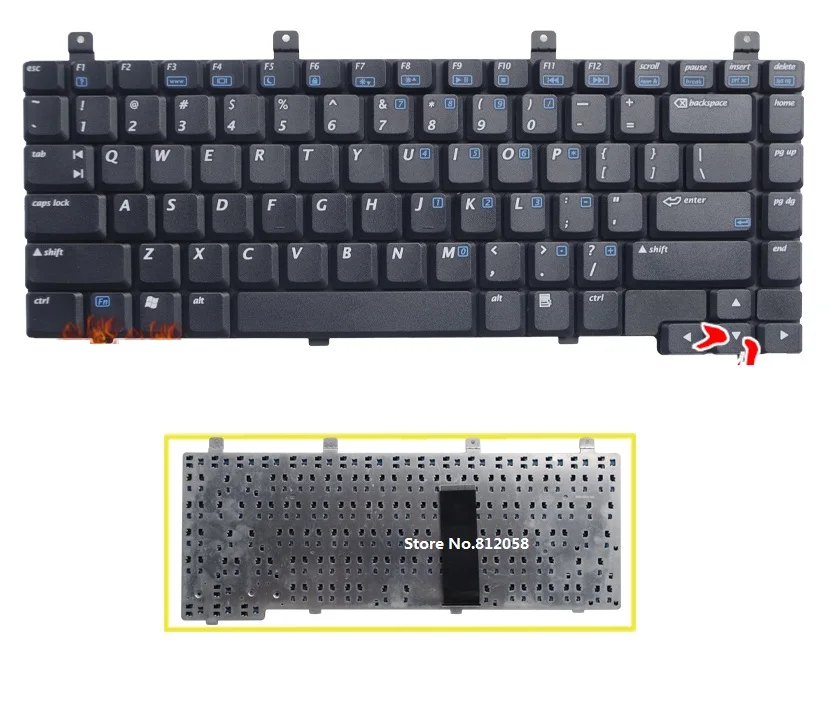  SSEA New Laptop US Keyboard for HP Pavilion ZE2000 ZE2100 ZE2200 ZE2300 DV5000