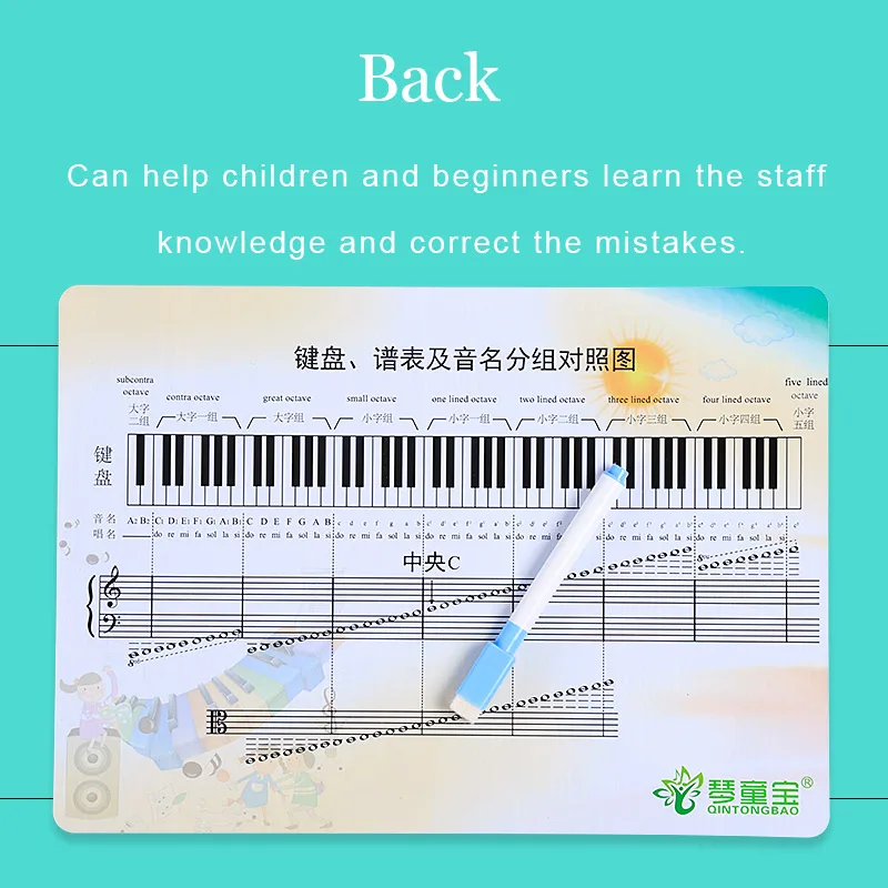 Rewritable Musical Notation Staff Sheet Practice Board Exercise Blank Card For Beginner Learner Student Child Piano Accessories Rewritable Musical Notation Staff Sheet Practice Board Exercise Blank Card For Beginner Learner Student Child Piano Accessories