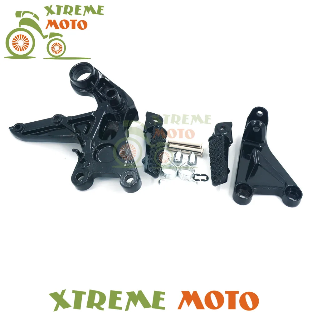 

Motorcycle Alloy Front Rider Footrests Foot Peg Rests Pedals Tripod Brackets Mount For Honda CBR1000RR CBR 1000 RR 2008-2013
