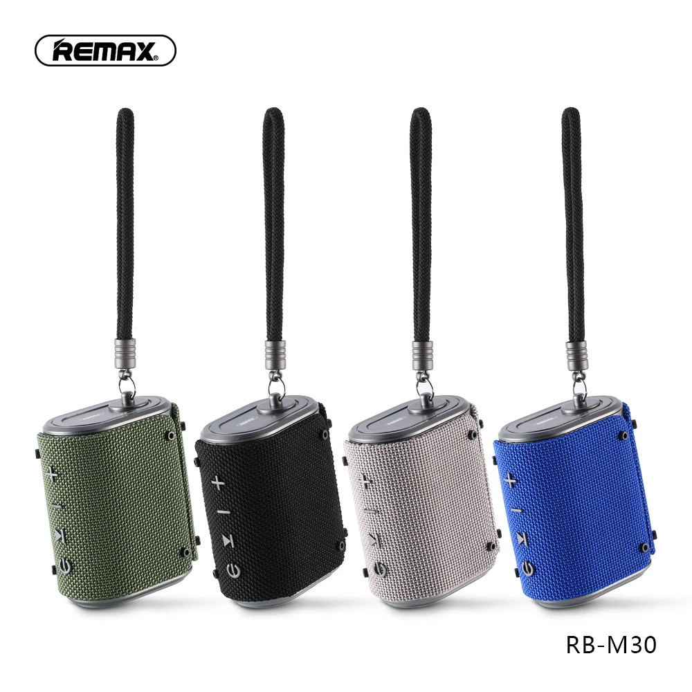 

Remax Outdoor Bluetooth Speaker fashion IPX6 Waterproof Dust-proof Bluetooth 4.2 Built-in Microphone Portable loudspeaker RB-M30