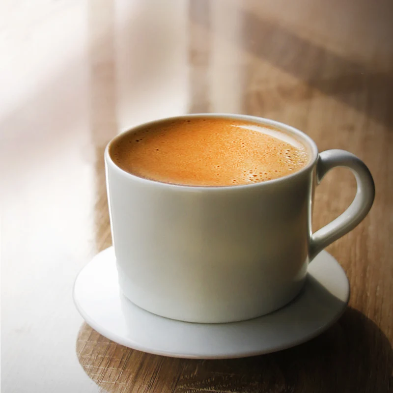 Europe style ceramic coffee mug with tray big capacity office use