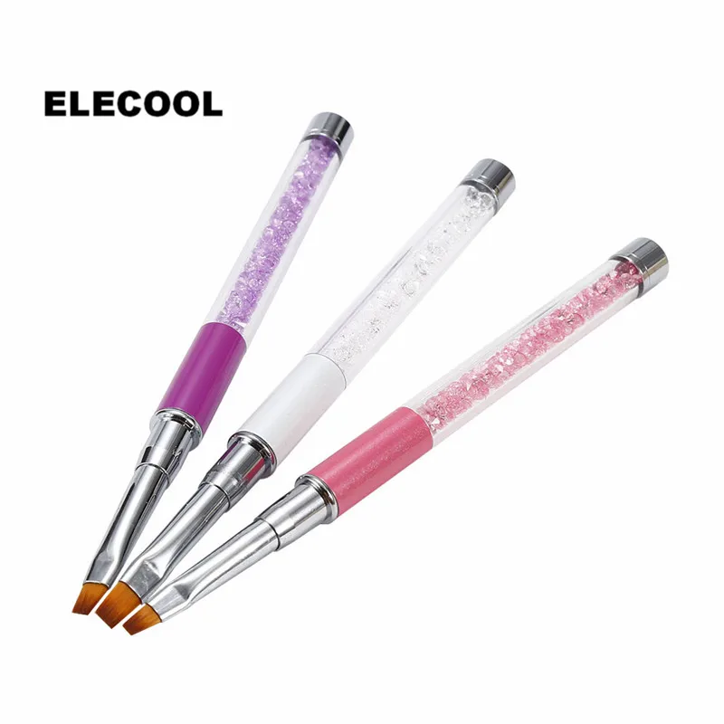 Aliexpress.com : Buy ELECOOL 3PCs Falt Top Nail Art Brush ...