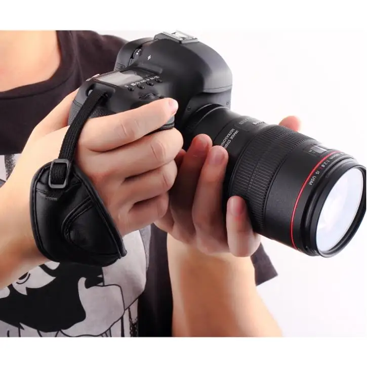 

1Pc PU Leather Soft Handbag Handled Bag Wrist Strap for Nikon for Canon for Sony for SLR/DSLR Camera