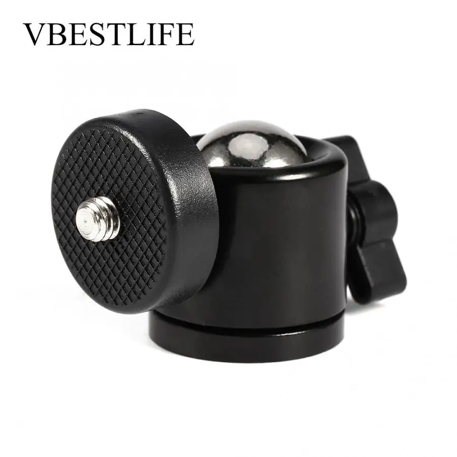 VBESTLIFE мини 360 Поворотный 1/4 ''винт с круглой головкой Крепление для штатива Ballhead Подставка Кронштейн Портативный для DSLR Камера Cam